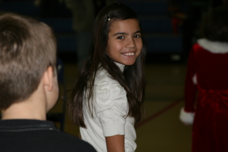 Cailyn at her 3rd grade Christmas Concert 2008