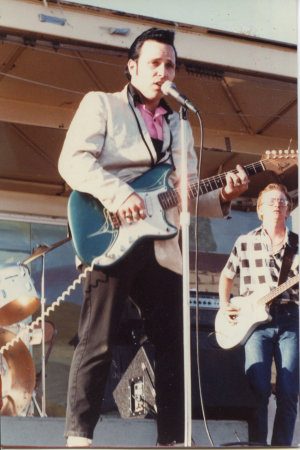 singing at Tribute to Elvis, Del mar fair