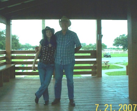 My girlfriend & me at a dude ranch