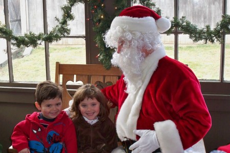 my kids and santa