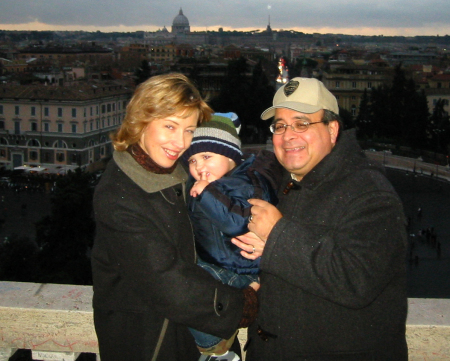 With the grandson in Rome (Roma)