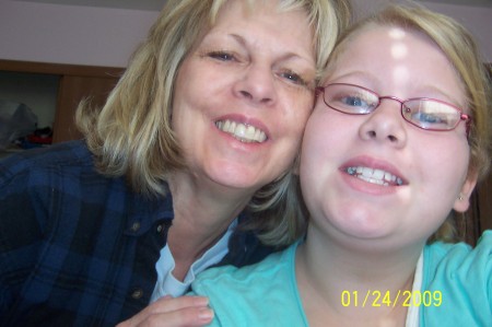 My oldest granddaughter and me