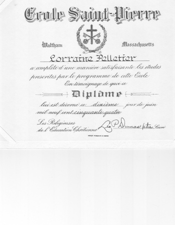 ECOLE ST. PIERRE - MY DIPLOMA