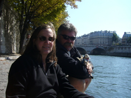 On the banks of the river seine