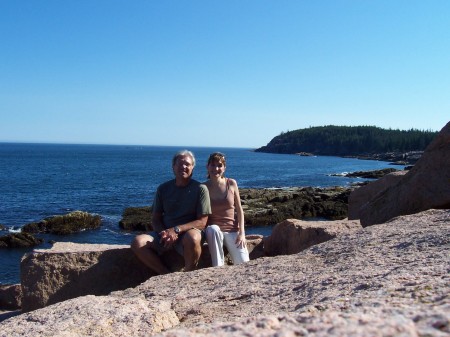 Acadia National Park, ME. Dad and Julia 2004