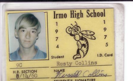 Rusty Collins 1974 (Student Id)