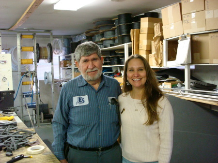 My Dad and I at work at ESC Jan 2009