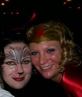 Cat Woman and Wonder Woman