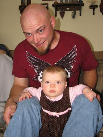 Our son Chris, and our granddaughter