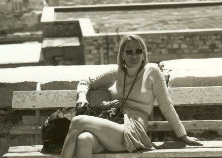 Stacye in Athens - Honeymoon 1998