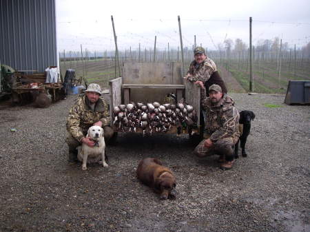 Duck hunting, Gervais, Oregon