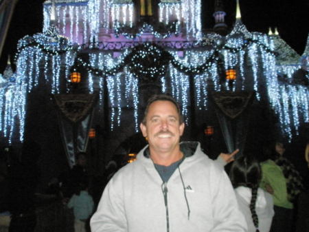 Russell at Disneyland at Christmas 08