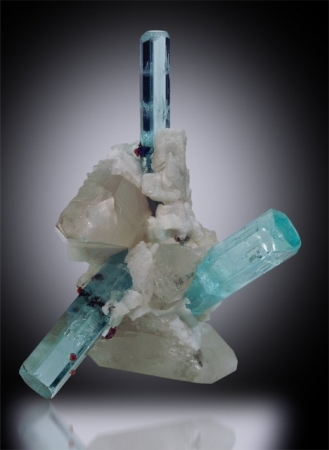 Aquamarine crystals from Pakistan