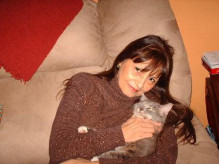 Susan and Sly the cat