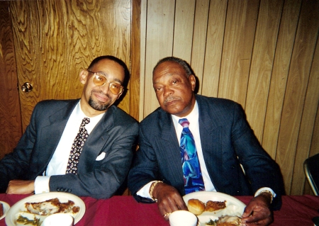 Kevin and Uncle Clarence O. Buckner, Dec. 2000