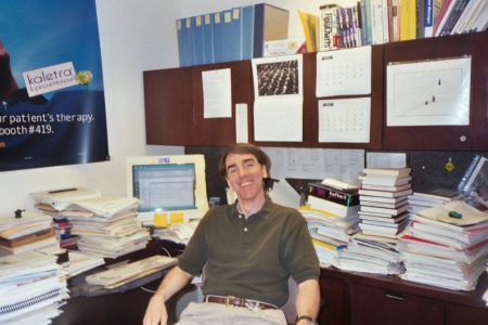 Me in my Univ Chicago office, c. 2000