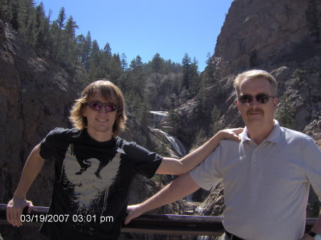 My son Aaron and I in Colorado