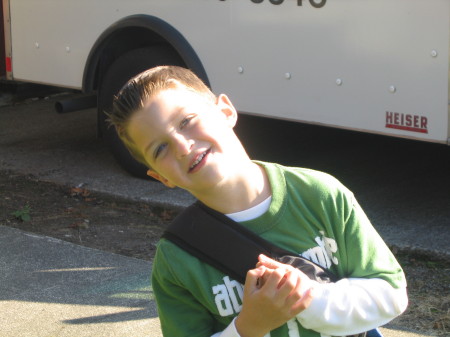 Carson 5 yrs - First day of school 2008