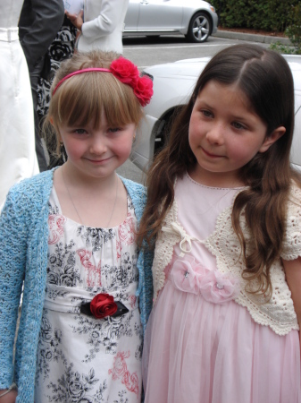 Hayley & Layla (best friends) at the wedding