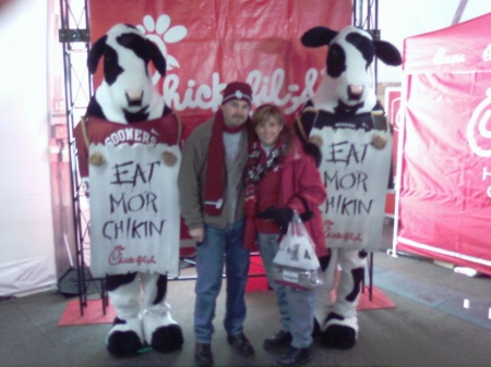 Me & Andy with the Chick-Fil-A Cows