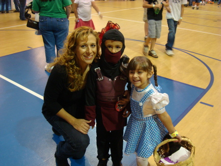 Me with my 2 kids at the Halloween festival 20
