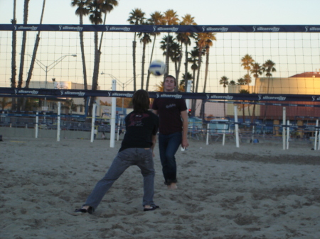 Patrick and Kris, Volleyball in Santa Cruz