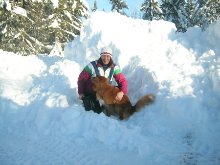 BJ and her dog