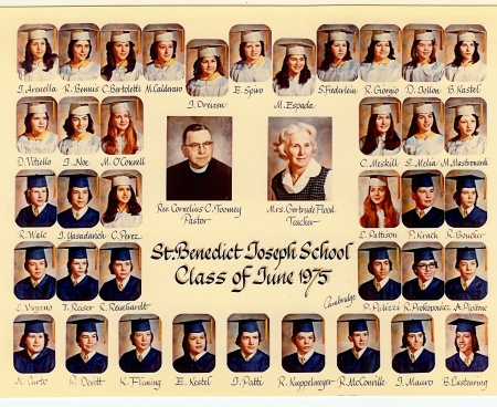 SBJL 1975 Graduating Class Mrs. Flood