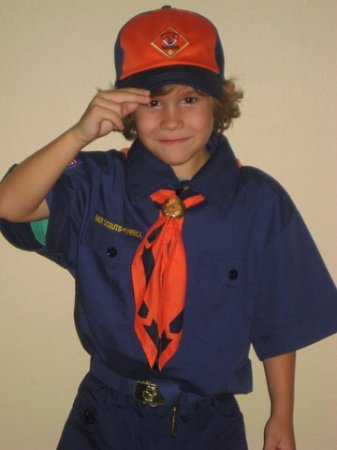 E-dogg joined the cub scouts.