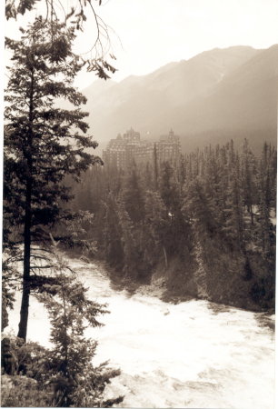 Banff Spring Hotel and the Bow River