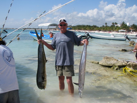 Kens big catch Akumal Mexico 2009