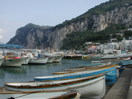 Capri - Boats at rest in Harbor