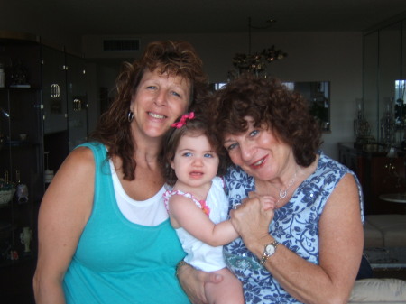 Bonnie and granddaughter Chloe and me