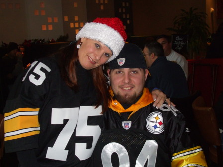 Me & my Steelerboy..I raised him well !!