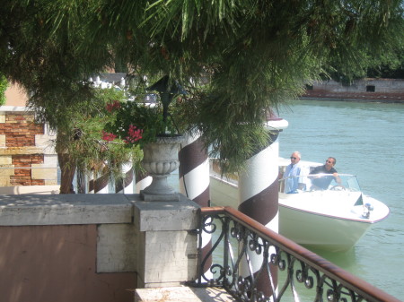 Dock at the Hotel Cipriani Venice Italy