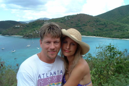 My hubby and me in St. John.