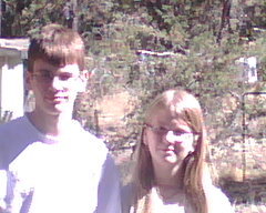 My kids! Garrett and Zara at our cabin.