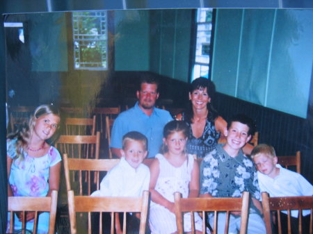 Son Dougie, Jen and children
