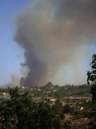 Fallbrook Fire 2007, Day One