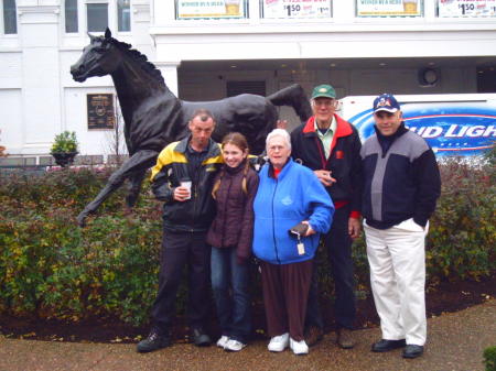 the Downs, family at the horse races