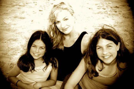 me and my girls at the Beach 2008
