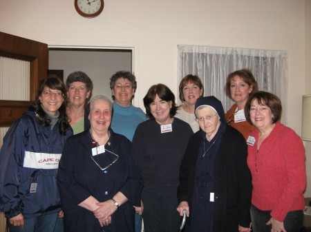 sr. celeste and girls from eshs class of '69