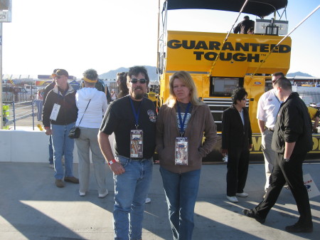 My wife and I at LVMS