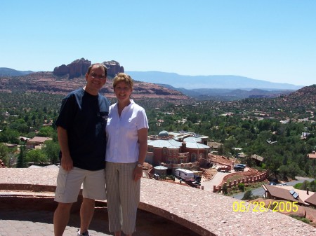 My husband and I in Arizona