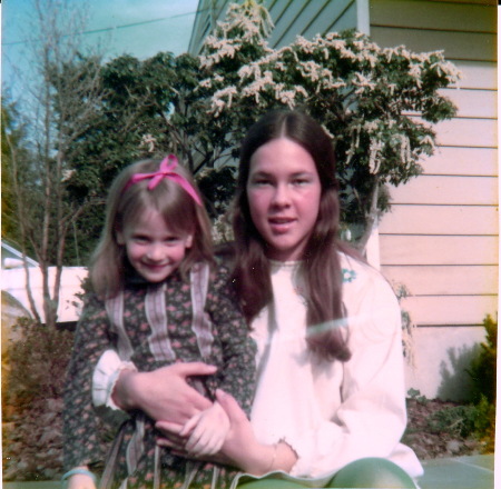 Susan Haskell (young girl) and me c 1971