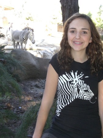 Karri at the zoo with zebra