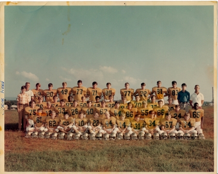 Ed White Jr. High's first football team, 1969