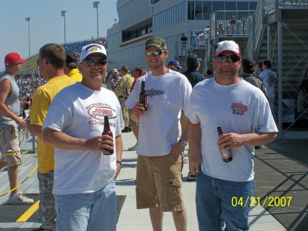 Beer ad for Iowa Speedway