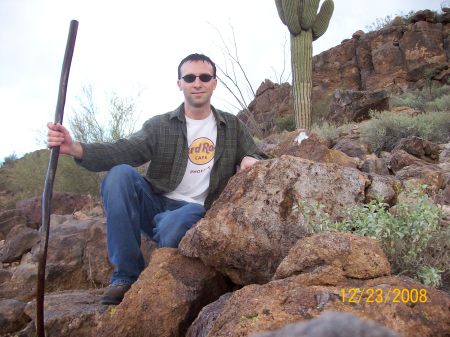 Hiking up the Usery Mountains