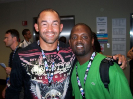 Miguel Cairo at Game 1 of the World Series